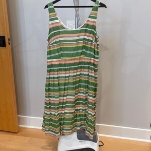 Boden Pastel Striped Sleeveless Dress
